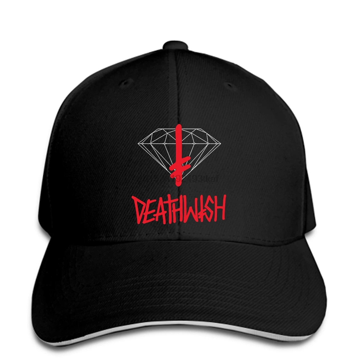 Бейсболка с бриллиантами x Deathwish Sign S Черная кепка