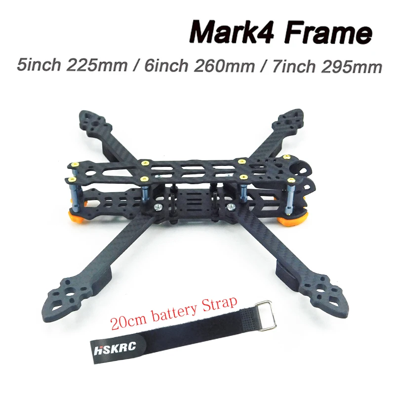 Mark4 Mark 4 5inch 225mm/6inch 260mm/7inch 295mm w/5mm Arm FPV Racing Drone Quadcopter FPV Freestyle Frame For Rooster 230mm