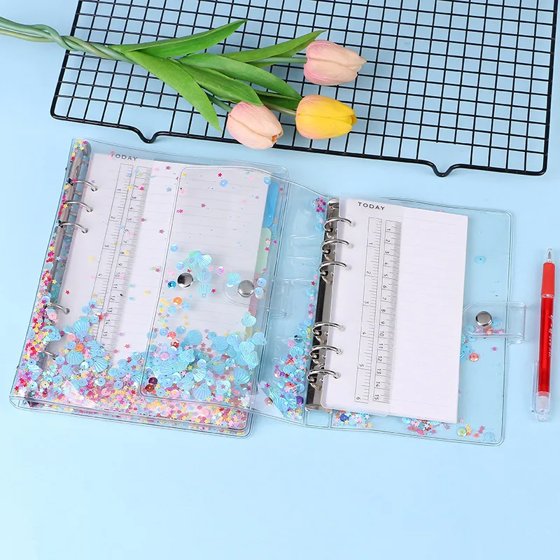 a6, com glitter, lantejoulas, para caderno, agenda,