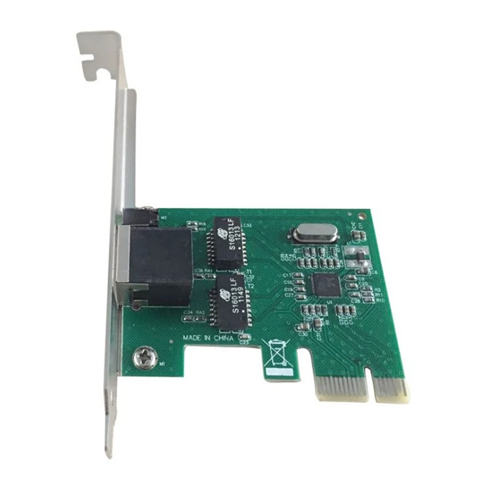 1000M сетевая карта внутренний PCI-E Express настольный с индикатором съемный гигабитный Ethernet кроссовер обнаружения прочный