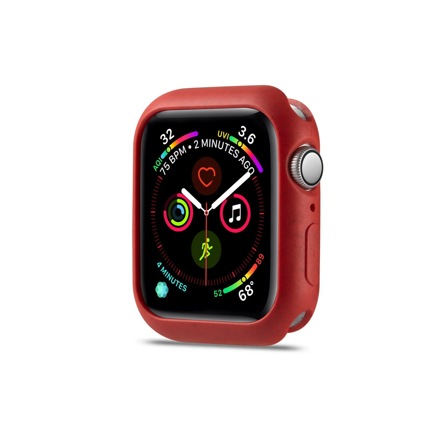 Яркий мягкий силиконовый чехол для Apple Watch 5, 40 мм, 744, 44 мм, защитный чехол для iWatch 4, 5, 40 мм, 44 мм, бампер для часов