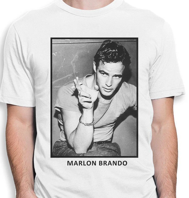 

Marlon Brando Movie T Shirt Men'S Women'S All Sizes Top Quality Young Man New Brand Men'S