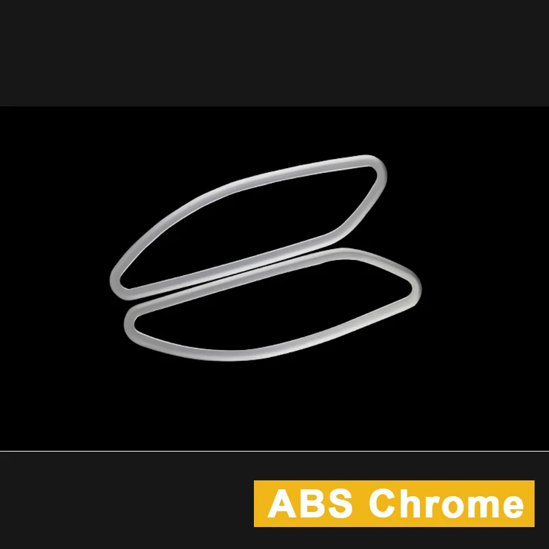ABS Chrome ABS Хромированная Автомобильная Внутренняя дверь отражающая боковая рамка Крышка отделка Украшение Наклейка автомобильный Стайлинг для hyundai Tucson - Название цвета: ABS Chrome
