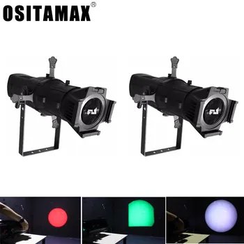 

2pcs LED Leko Profile Light 200W COB Spot Light Warm White RGBW 4IN1 Film Camera Projector Ellipsoidal LED Studio Show Spotlight