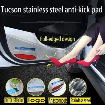 

For Hyundai Tucson 2015-2020 Door kick mat Car door Anti Kick Pad Protection Side Edge Film Protector Stickers