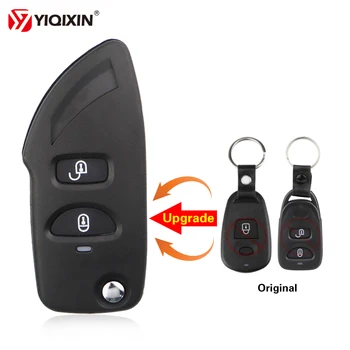 KeyforkessUpgrade 2B custodia a conchiglia con chiave a vibrazione remota per Hyundai Elantra Santa Atos Trajet Fe Eagle Terracan Fit Kia Carens