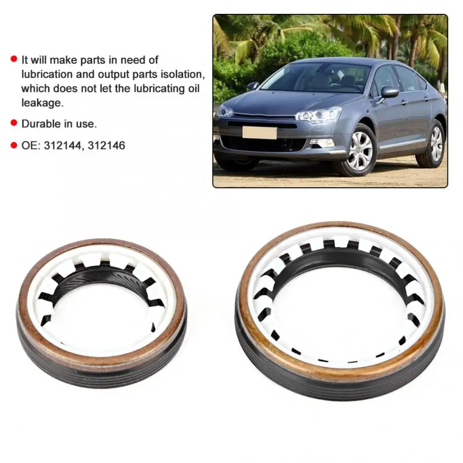2pcs Car Gear Box Oil Seal Sealing Ring Kit 312144 312146 Fits for Citroen Peugeot Accessory | Автомобили и мотоциклы