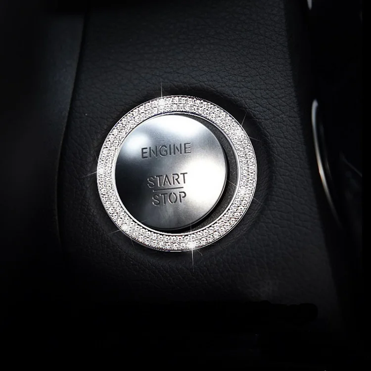 Внутренняя отделка автомобиля алмаз для Mercedes-Benz GLA200 CL220 cl260 cl200 Автомобильный свет Трансмиссия дизайн мультимедиа ручка - Название цвета: Silver