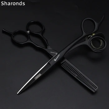 

6 inch Cutting Thinning Styling Tool Hair Scissors Stainless Steel Salon Hairdressing Shears flat shear teeth cut set