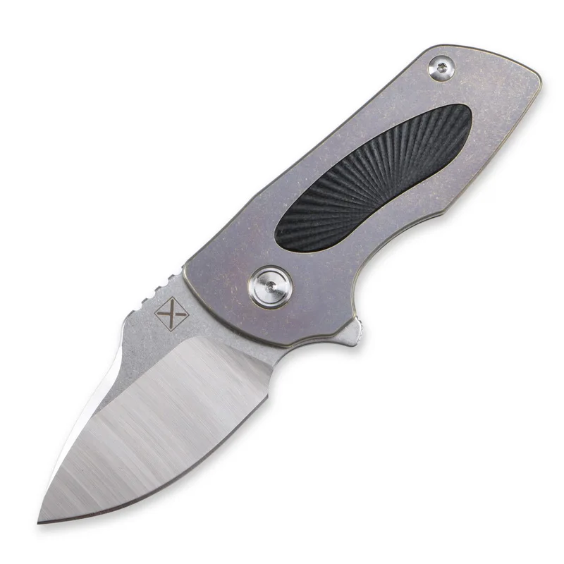 purple LOVOCOO YX630 складной нож 14C28N лезвие TC4 Титан G10 Ручка Кемпинг Охота Рыбалка выживания карманные Фруктовые Ножи EDC инструменты - Цвет: purple