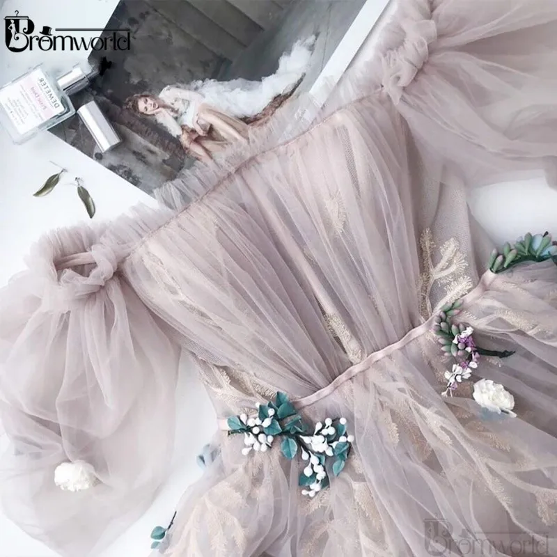 2019-New-Listing-Evening-Dress-Long-Off-The-Shoulder-Sleeve-3D-Flower-Floor-Length-Evening-Dresses_conew1_副本