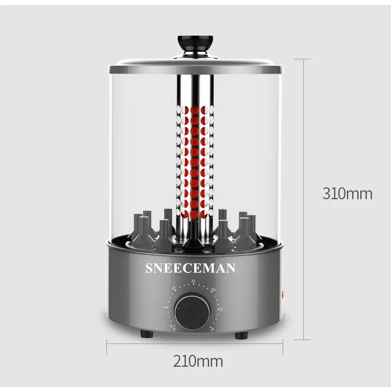Электрическая печь машина для приготовления кебаба домашняя Автоматическая вращающаяся Крытая маленькая бездымное барбекю баранины skewer artifact