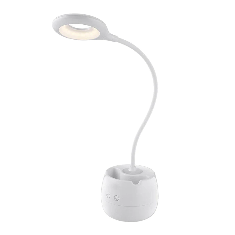 Usb Led Настольная лампа, настольные лампы, светодиодный пресс-переключатель, 3 режима, держатель ручки, Настольный светильник, прикроватный, для спальни, для чтения книг, ночной