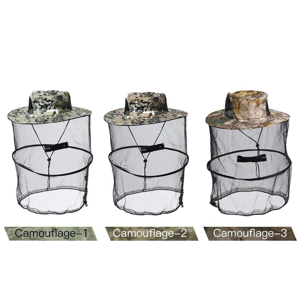 

Mosquito Repellent Hat Protective Mask Cover Insect Bug Bee Repellent Head Mesh Netting Outdoor Camping Hiking