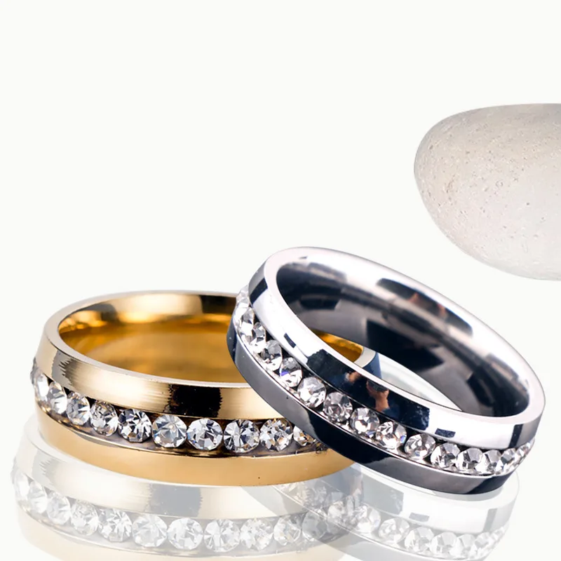CZ Stone Couple Wedding Rings for Women Men Black Color Stainless Steel Bands Engagement Jewelry Love Gift wedding rings,finger rings,fashion rings,fashion ring,couple rings,stainless steel rings,metal rings,stone rings