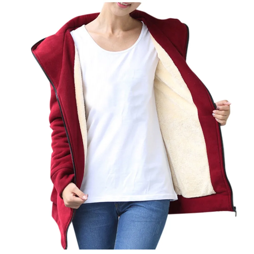 Bluza damsk/Рождественская одежда; толстовки; женская зимняя теплая верхняя одежда; однотонная одежда с капюшоном и карманами; композитные пальто; moletom