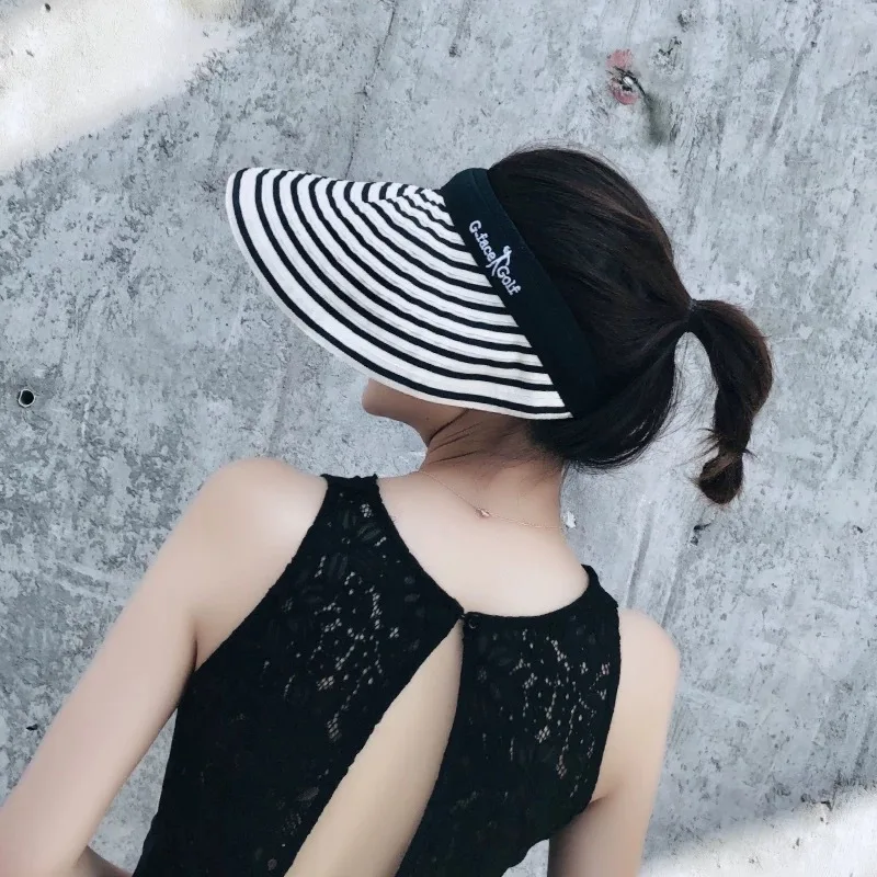 

Spring And Summer Women's Versitile Fashion Foldable Face Covering Beach Holiday Quick-Dry Korean-style Casual Topless Hat