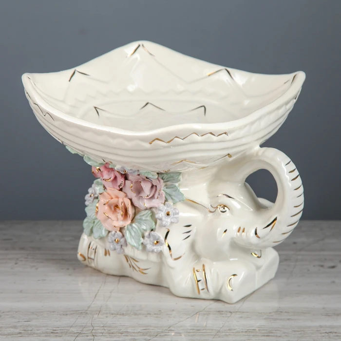 Конфетница &quotСлон&quot цветная лепка 3789286 | Дом и сад