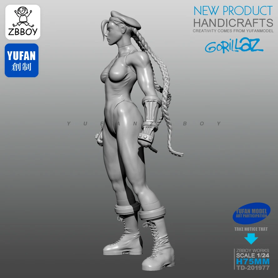 Cena 1 24 zestawy żywiczne bokserki żeńskie żołnierz żywiczny samonośny 75MM TD 201977