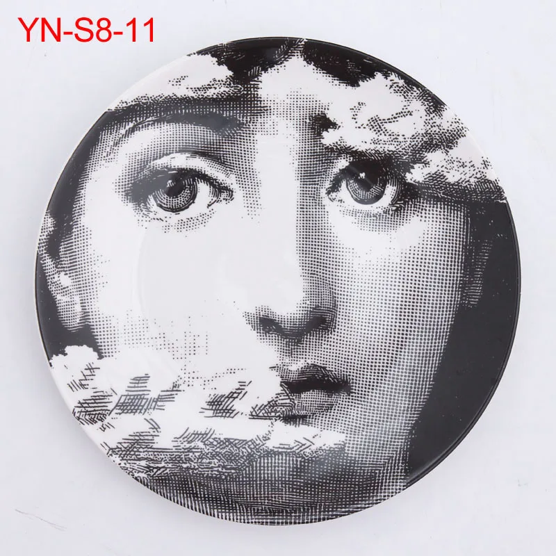 10 дюймов Utenos Fornasetti таблички для дома украшения Рождественские украшения для ужина пластина декоративная настенная посуда Китай настенные тарелки