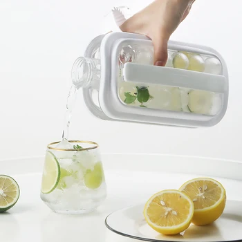 

2 In 1 Foldable Portable Ice Cube Tray Ice Cube Maker Storage Cold Kettle