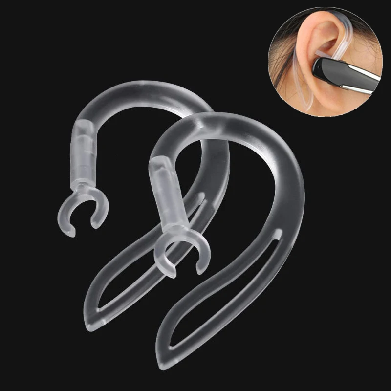 

10mm Bluetooth Earphones Transparent Soft Silicone Ear Hook Loop Clip Headset Wireless Headphone Earhook Handsfree Earphone