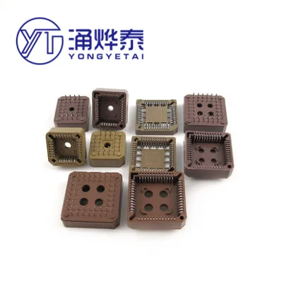 YYT 5PCS Square PLCC-32/PLCC-44/PLCC-68/PLCC-84 Chip Holder PLCC Socket IC Quad Flat