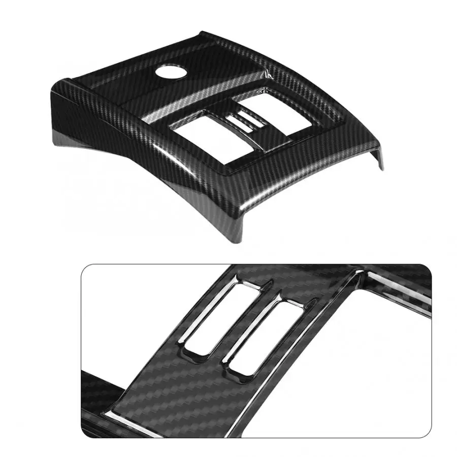 Углеродное волокно стиль автомобиля заднего сиденья Крышка вентиляционного отверстия кондиционера Накладка для BMW 3 4 серии F30 F34 2013- автомобильные аксессуары