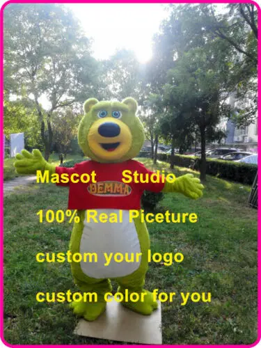 Костюм-талисман медведя косплей-вечевечерние игровое платье наряд для Хэллоуина