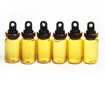 

100pcs 1ml 11x22mm Brown Small Glass Jars Mason Jar Message Vials Plastic /Cork Stopper Bottle Small Glass Bottle Mini Container