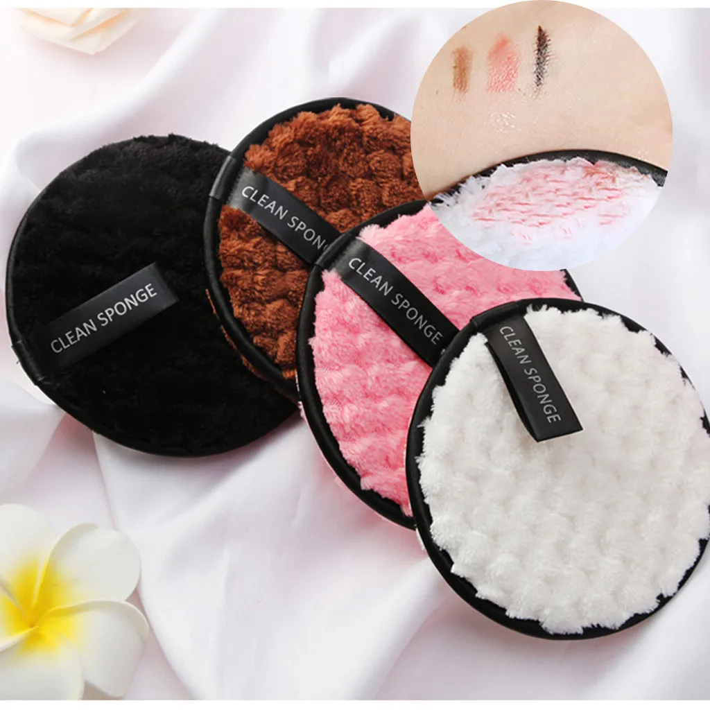 Maange, полотенце для снятия макияжа, очищающая ткань для лица, подушечки, плюшевая пуховка, модная новинка, косметическая пуховка, спонжи для девушек, макияж, цвета
