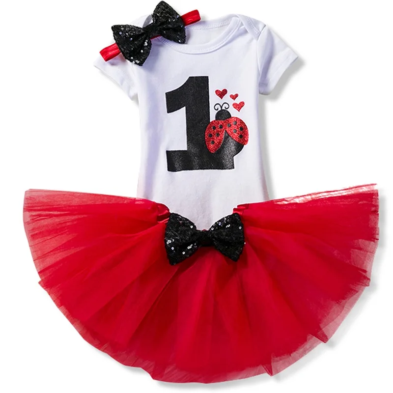 Комплекты одежды для малышей; летние комплекты одежды для дня рождения для маленьких девочек; свадебные костюмы с цветочным принтом для малышей; vestido infantil; 1-й день рождения - Цвет: As picture
