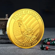 

Liberty Commemorative Coin Badge Metal Badge Commemorative Coin New York City Commemorative Coin