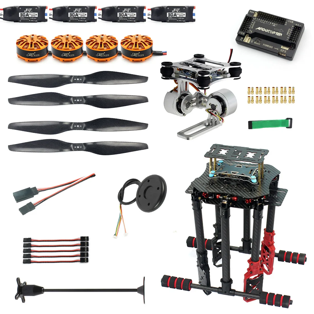  DIY GPS Drone X4 460mm Umbrella Foldable RC Quadcopter 4-Axis Unassemble KIT APM2.8 FPV Aircraft wi