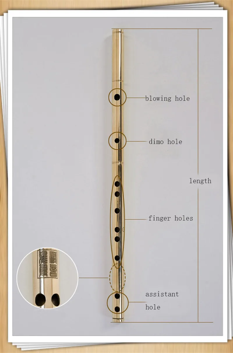 304 нержавеющая сталь флейта поперечная флейта металлические музыкальные инструменты Флейта dizi комплект