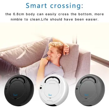 

USB Rechargeable Robot Vacuum Cleaner 1800Pa Strong Suction Smart Sweeper Robot Cleaning Tools For Home Appliance