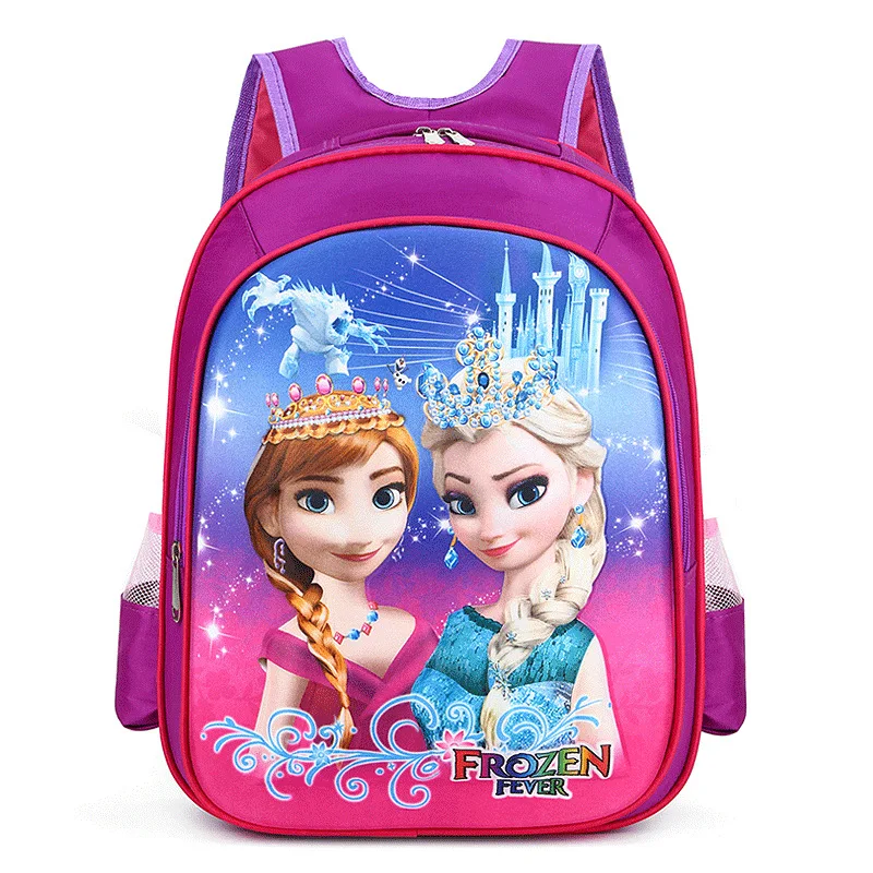 Disney princess рюкзак для начальной школы для мальчиков и девочек, школьная сумка Эльзы из мультфильма «Холодное сердце», Подарочный рюкзак, Детская сумка на плечо с человеком-пауком