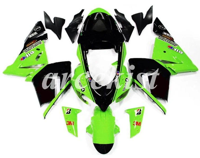 4 подарки ABS мотоцикл обтекатели комплект подходит для kawasaki Ninja ZX10R 2004 2005 04 05 10R ZX-10R тела набор зеленый