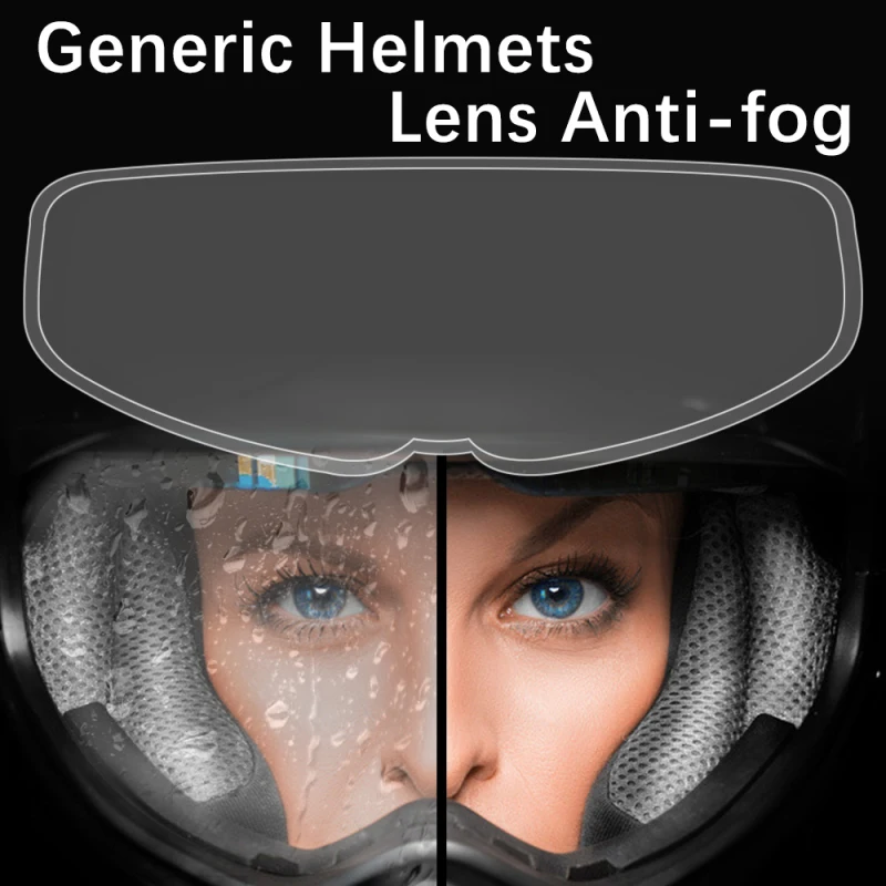 kekafu 3 pcs Reusable Rainproof and Anti-Fog Film Protective Clear Film Rain Shield Side Window Anti-Fog Sticker for Motorcycle Helmet Universal Helmet Patch Film for Drive Safely Anti-Fog Film 