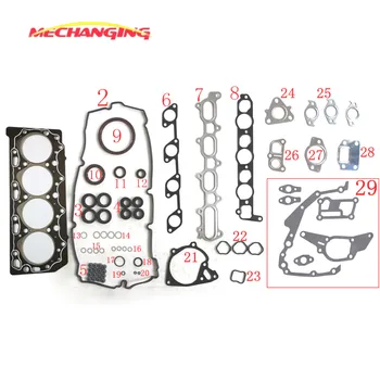 

For MITSUBISHI L 200 2.5L DI-D 4WD KB4T KA4T 4D56T 4D56HP Engine Rebuilding Kits Engine Parts Auto Parts Engine Gasket 1000A407