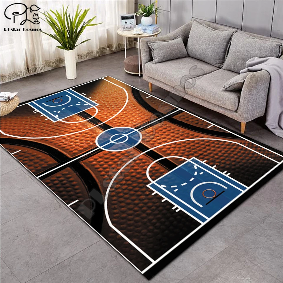 tapete de basquete maior tapete flanela veludo memória macio tapete jogo tapetes do bebê craming cama área salão decoração