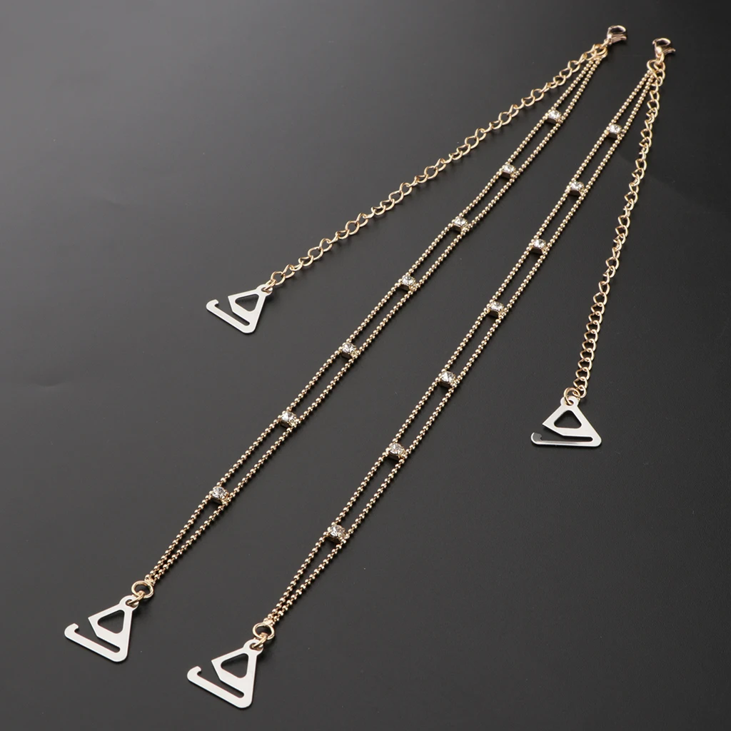 Crystal Bra Straps Shoulder Strap Bridal Lingerie Belt Costume Decors Sparkly crystal rhinestone detachable bra straps