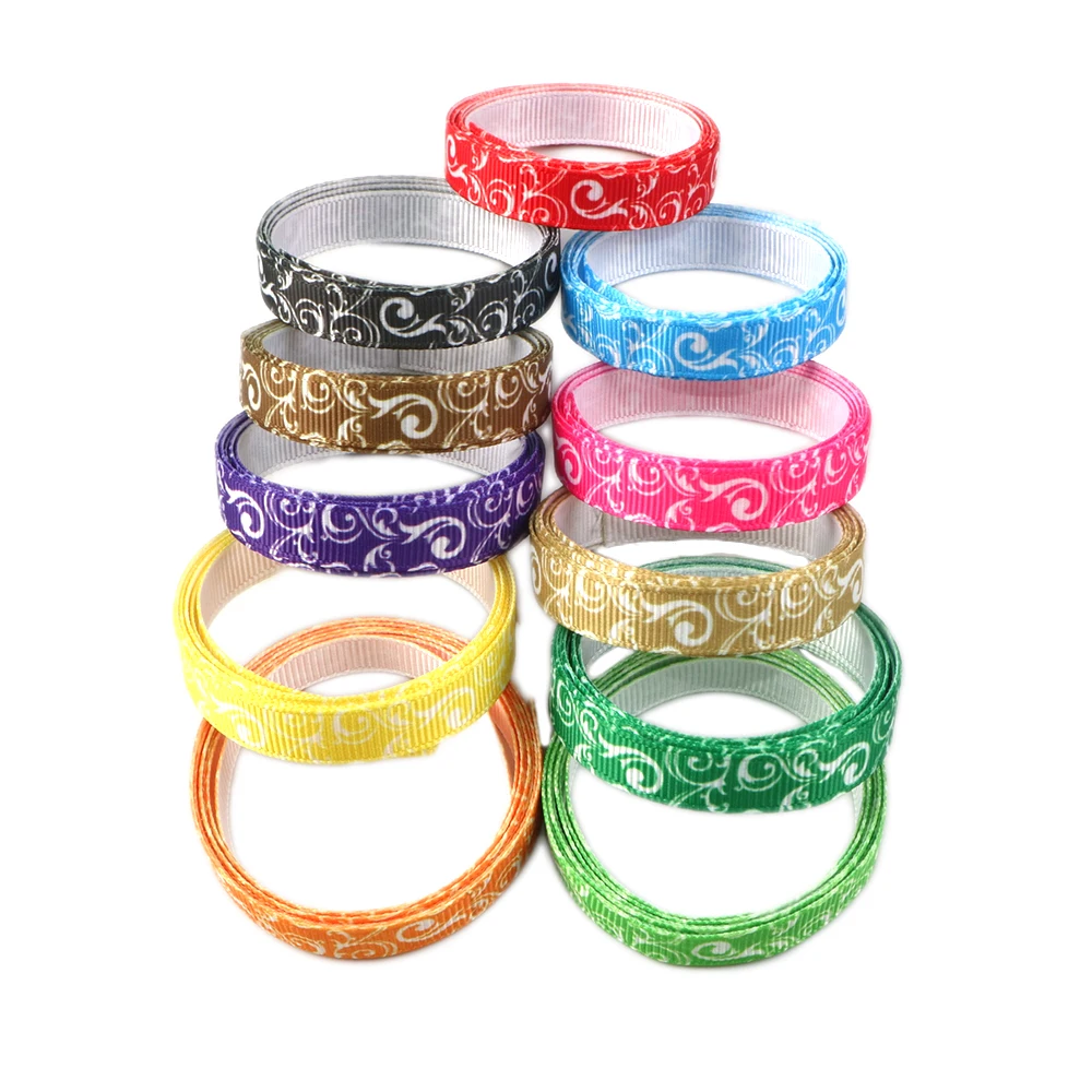 David accessories 3/8 ''printed корсажная лента и OEM diy головные уборы лента для одежды, 50Y11463