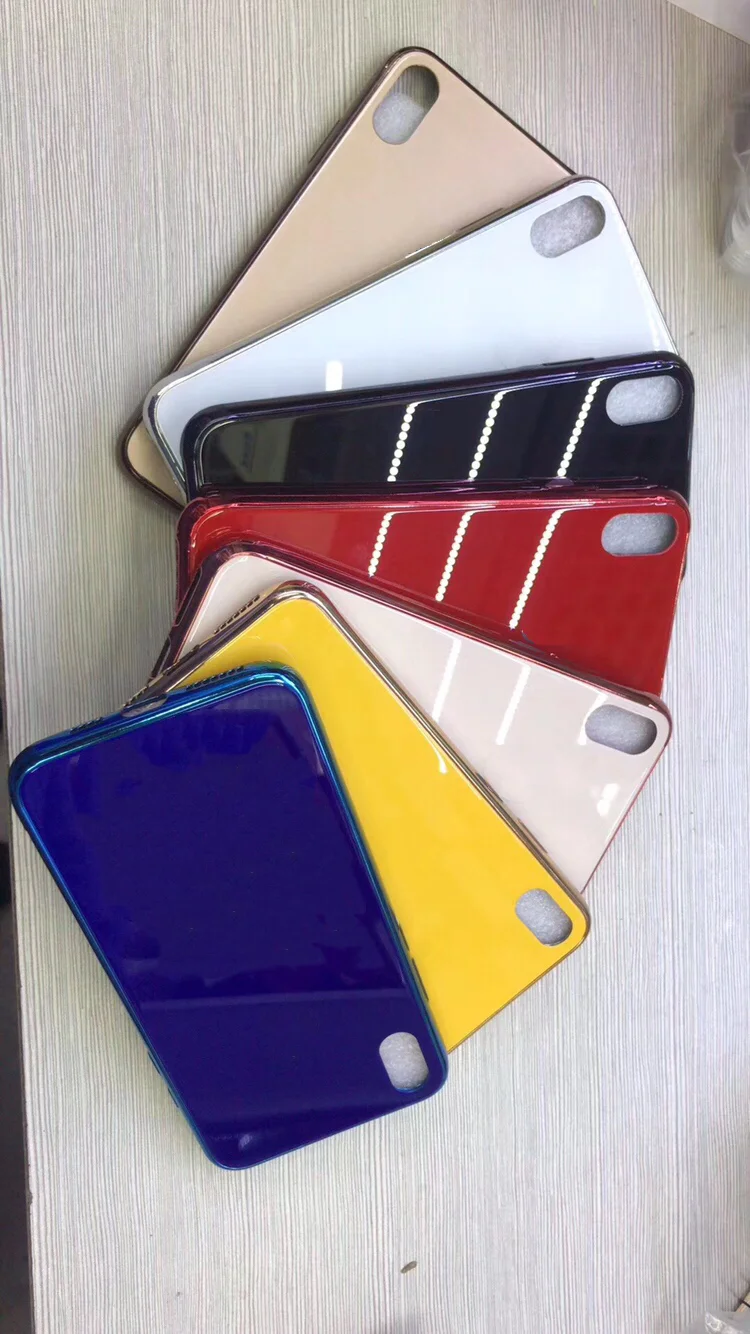 25 шт./лот чехол из закаленного стекла для телефона 8 6plus Роскошный XS Max | Мобильные
