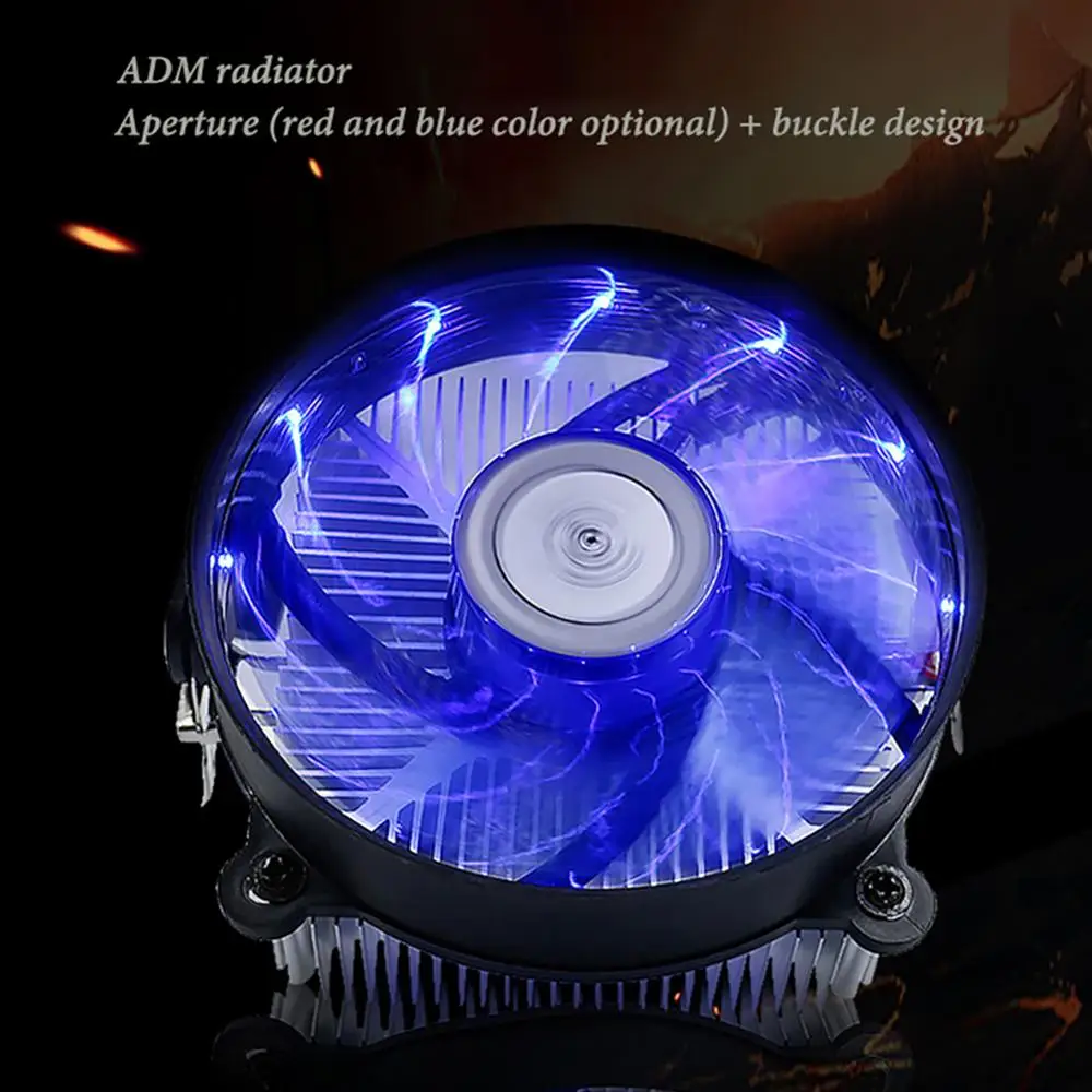 Manufacturers supply 9cm luminous CPU fan AMD universal cpu radiator aluminum desktop computer fan
