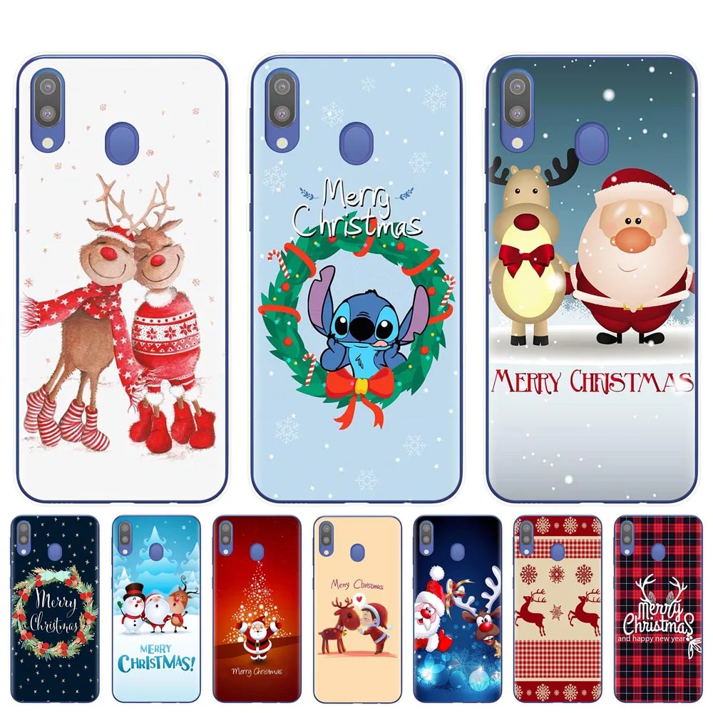 

Cute Merry Christmas Santa Claus Elk Soft TPU Phone Case For Samsung A10 A20 A30 A40 A50 A60 A70 A80 M10 M20 M30 M40 2019 Cover