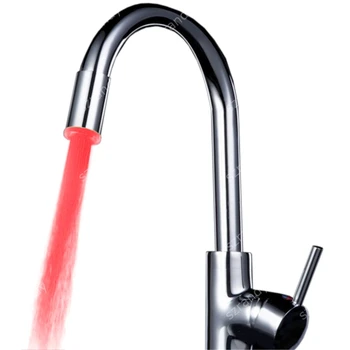 

LD8002-A6 Red color Water power LED Lighted Tap with adaptors