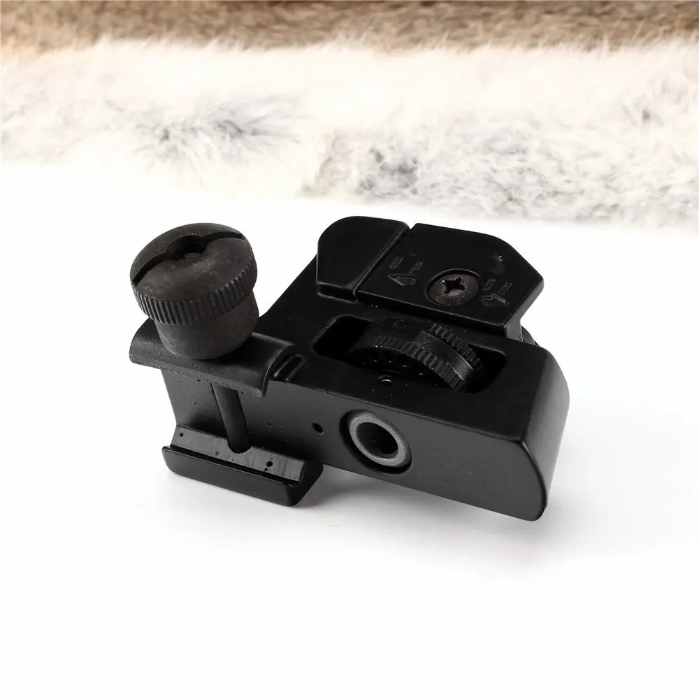 

Hunting Accessories Detachable Compact Rear Sight Full Elevation Windage Adjustment with Picatinny Weaver Rail Mount