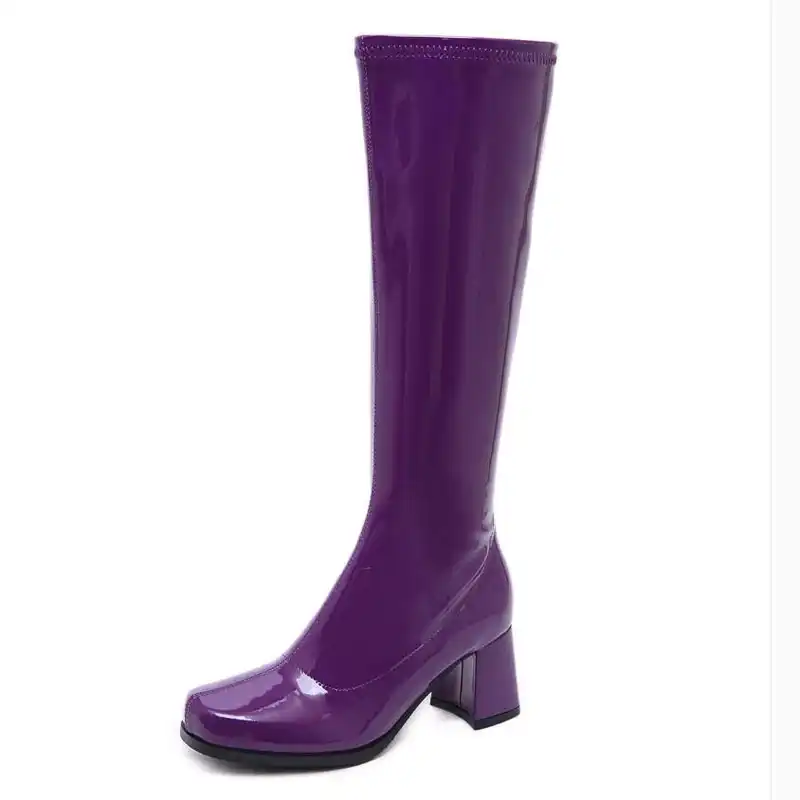 patent leather rain boots