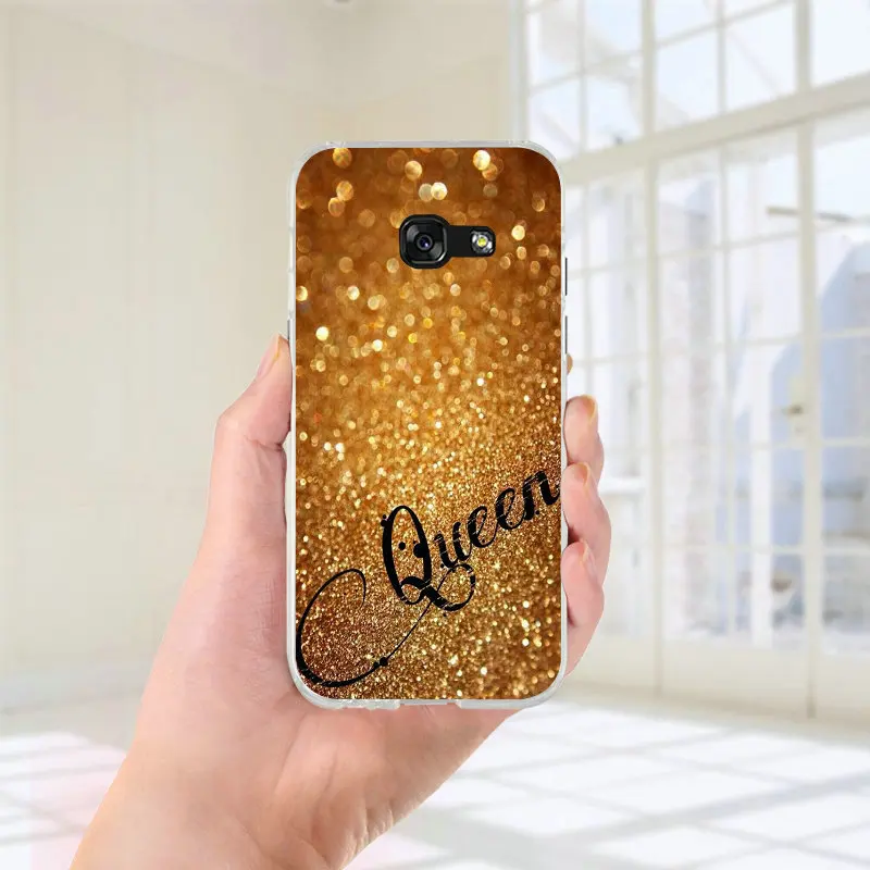 Для Samsung Galaxy J2 J3 J4 J6 J5 J7 J8 A3 A5 A7 в виде ракушки чехлы для мобильного телефона из мягкого силикона с Чехлы I Am queen Корона принцесса - Цвет: Picture 12